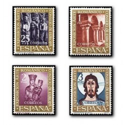 1961 España. Exposición "El Arte Románico". (Edif.1365/68) **