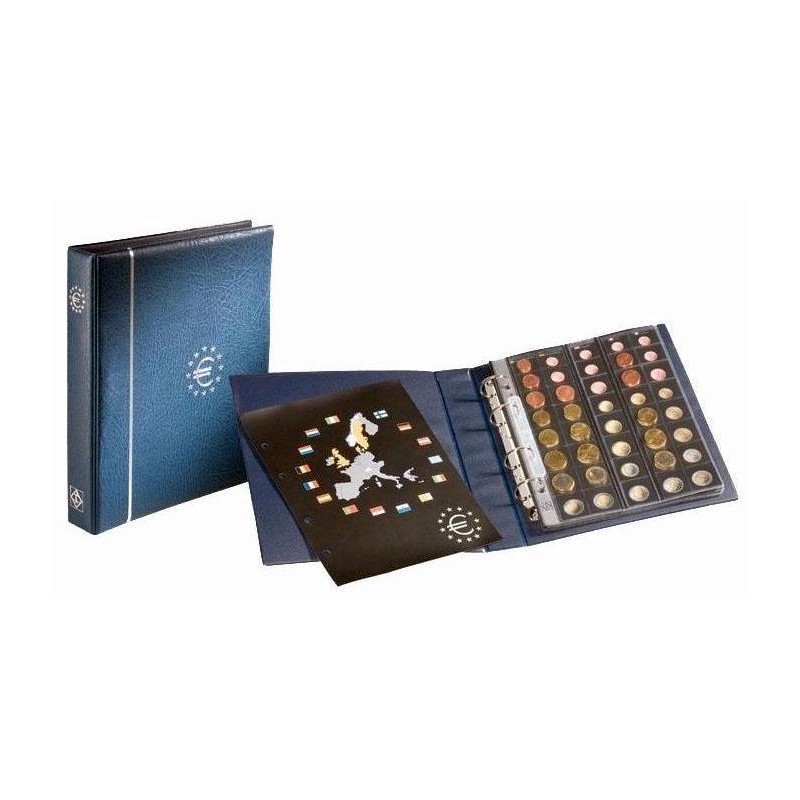 Álbum de Monedas Leuchtturm Optima Euro preimpreso (con hojas)