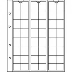 Hojas para monedas Leuchtturm NUMIS 17 transparentes (5 unds.)