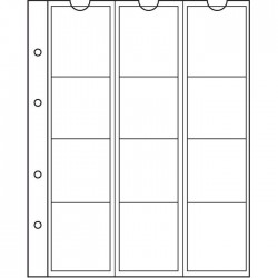 Hojas para monedas Leuchtturm NUMIS 44 transparentes (5 unds.)
