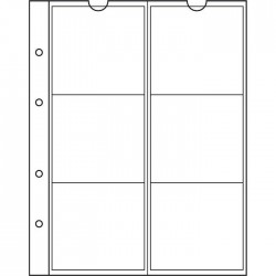 Hojas para monedas Leuchtturm NUMIS 55 transparentes (5 unds.)