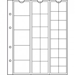 Hojas para monedas Leuchtturm NUMIS MIX transparentes (5 unds.)