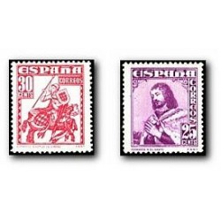 1948 Sellos de España. Personajes. (Edif. 1033/34) **