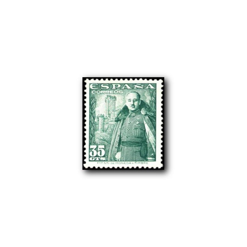 1948 Sellos de España (1025). General Franco y Castillo de la Mota