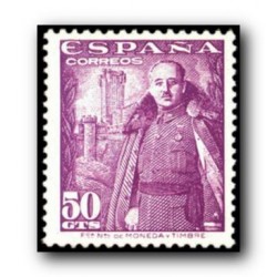 1948 Sellos de España (1029). General Franco y Castillo de la Mota