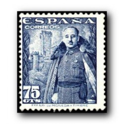 1948 Sellos de España (1030). General Franco y Castillo de la Mota
