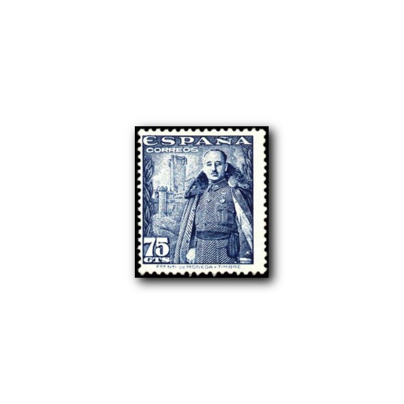 1948 Sellos de España (1030). General Franco y Castillo de la Mota