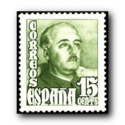 1948 Sellos de España (1020General Franco.