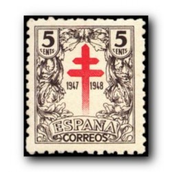 1947 Sellos de España (1017/19). Pro Tuberculosis.