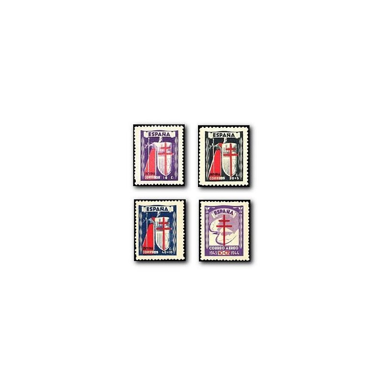 1943 España. Pro Tuberculosis. Edif.970/973 **